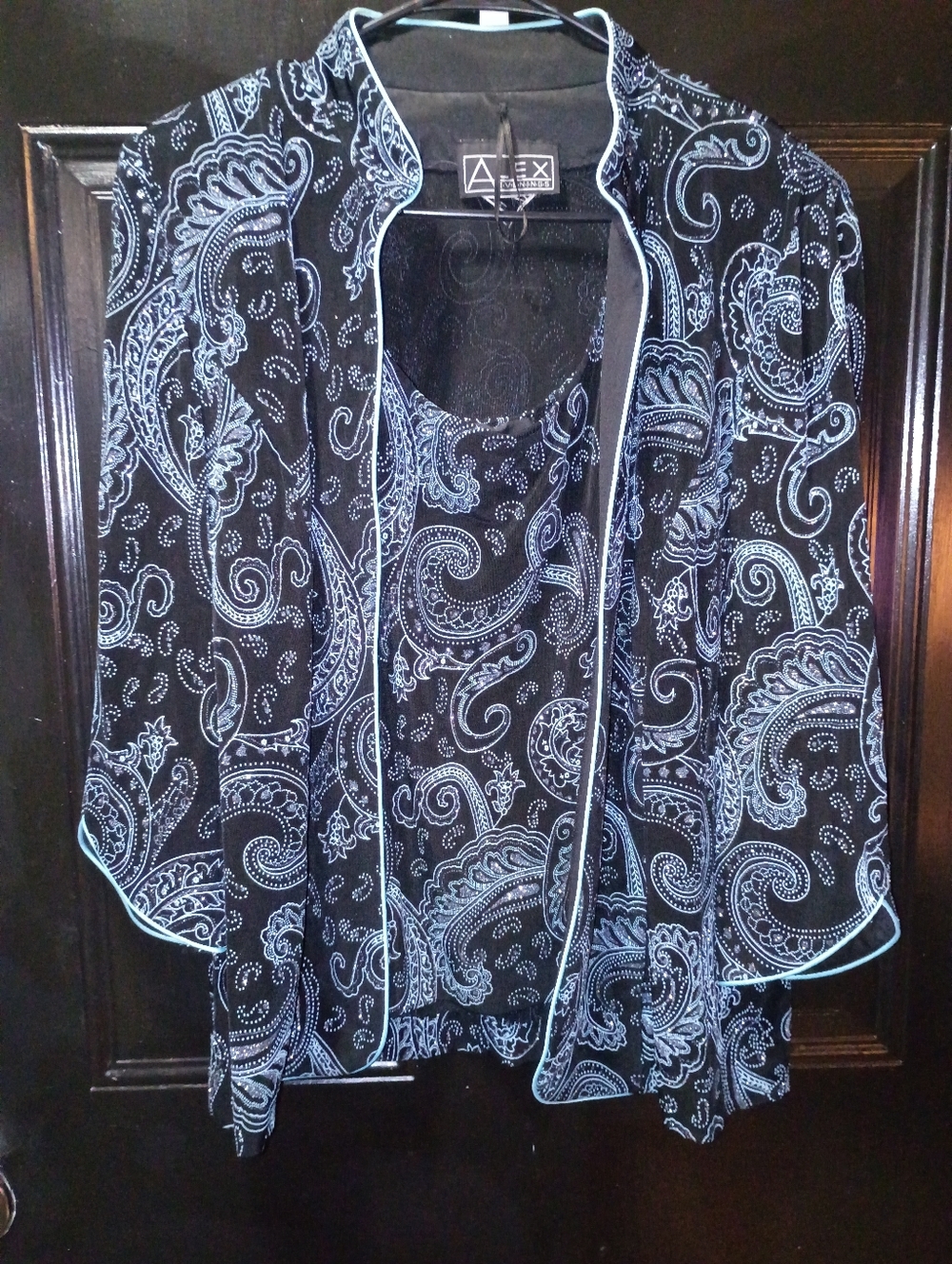 Women's "Alex Evenings" 2 PC Jacket w/Tank Top size Large